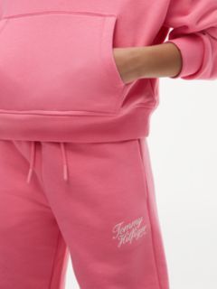 Logo Terry Relaxed Cuffed Joggers — Pink 3