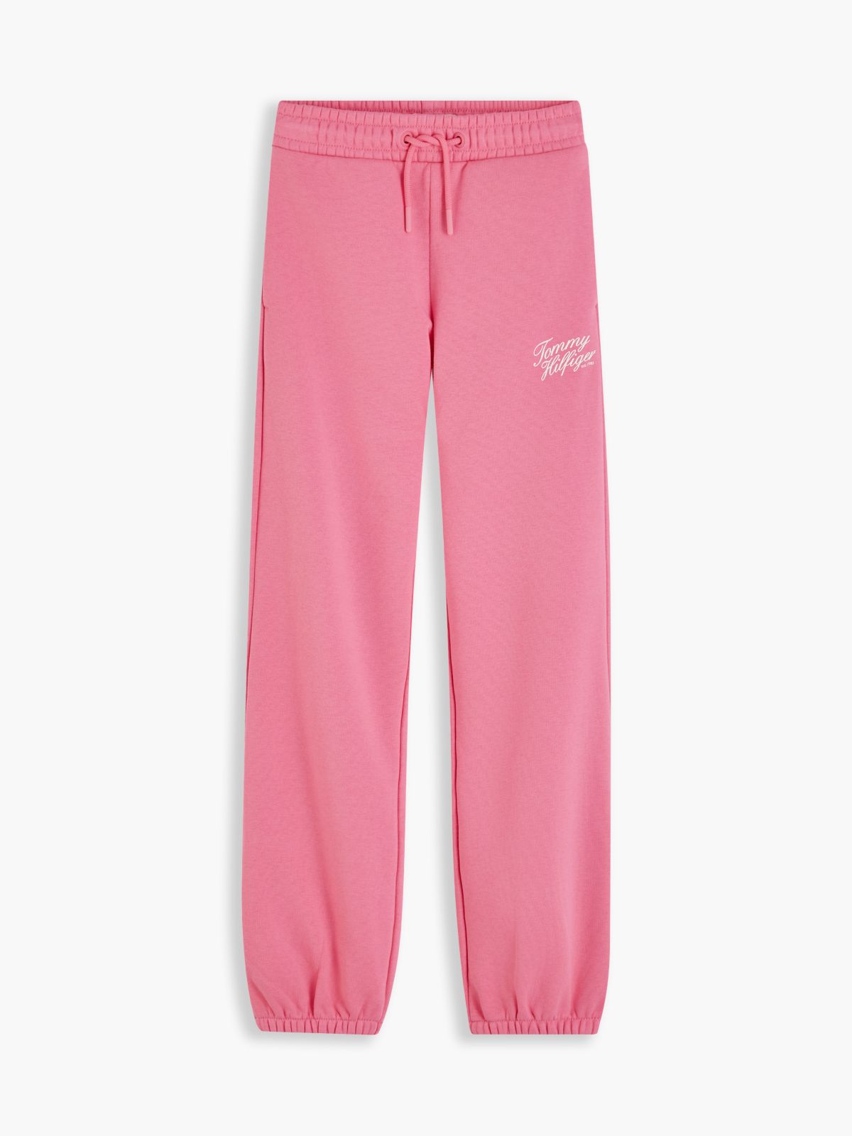 Logo Terry Relaxed Cuffed Joggers — Pink