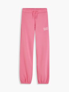 Logo Terry Relaxed Cuffed Joggers — Pink 5