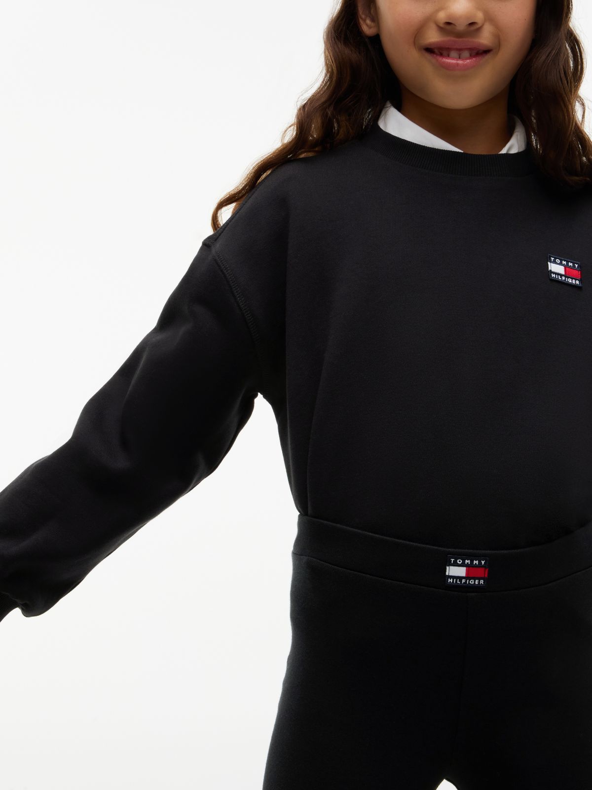 Heritage Logo Sweatshirt And Leggings Set — Black