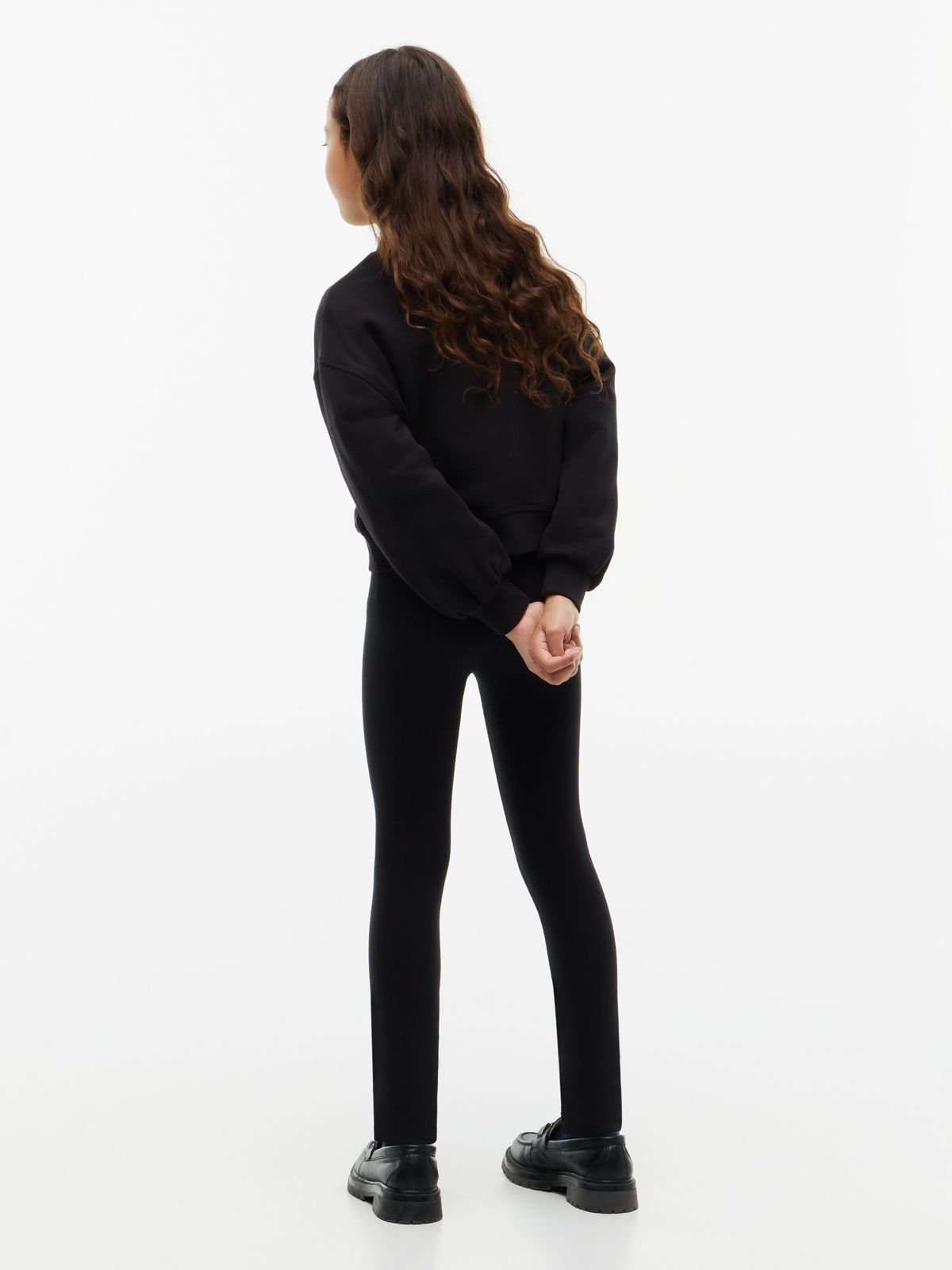Heritage Logo Sweatshirt And Leggings Set — Black