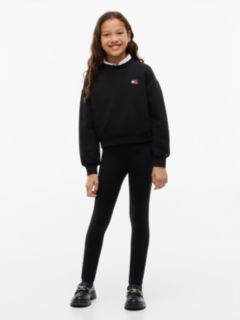 Heritage Logo Sweatshirt And Leggings Set — Black 1