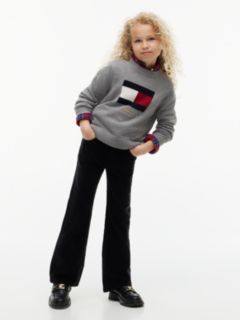 Corduroy Five-Pocket Flared Trousers — Black 2