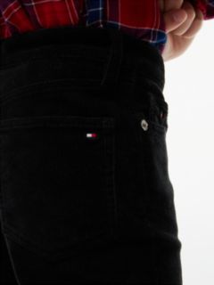 Corduroy Five-Pocket Flared Trousers — Black 4