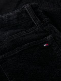 Corduroy Five-Pocket Flared Trousers — Black 7