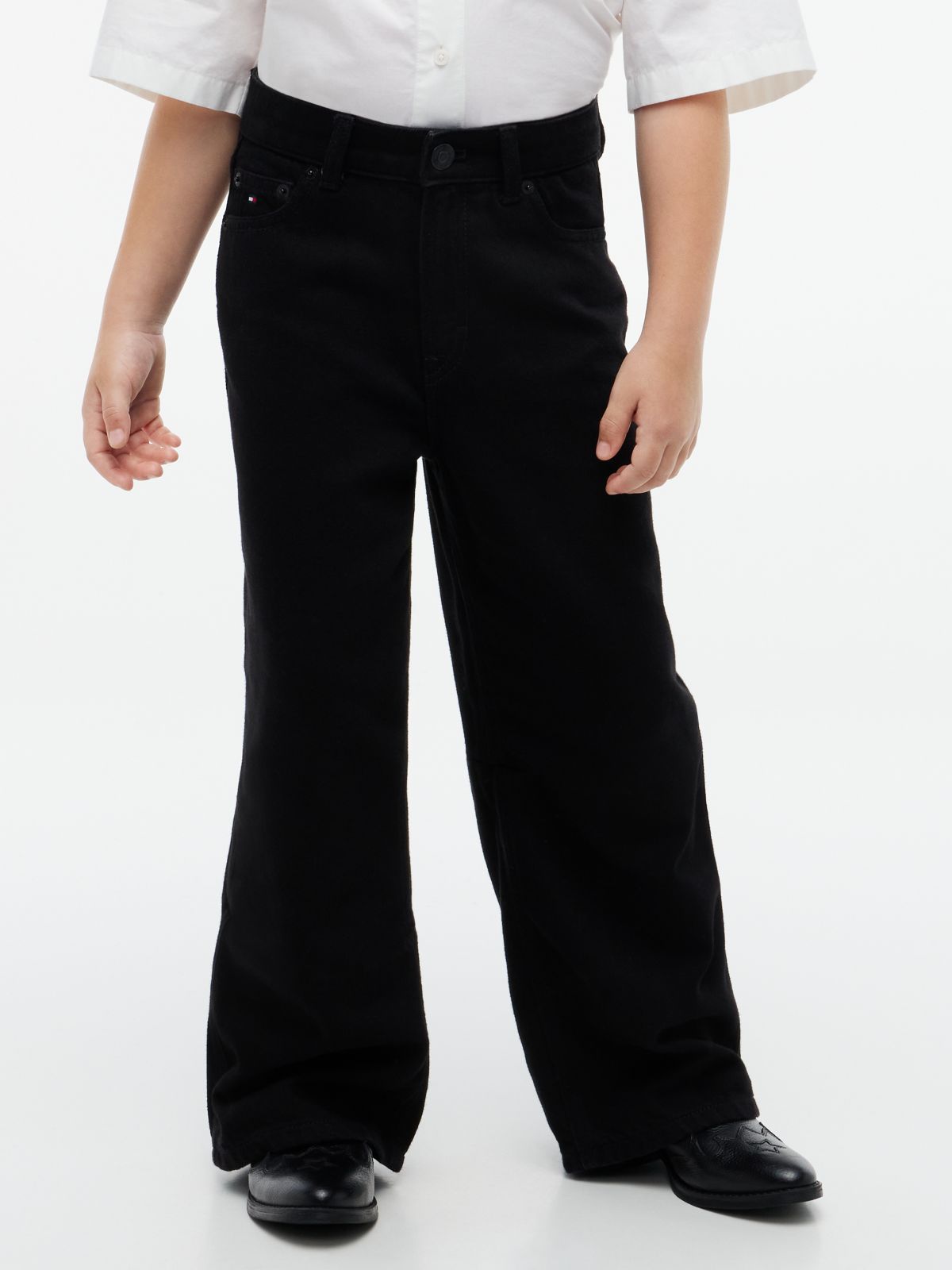 Mabel High Rise Wide Leg Black Jeans — Denim