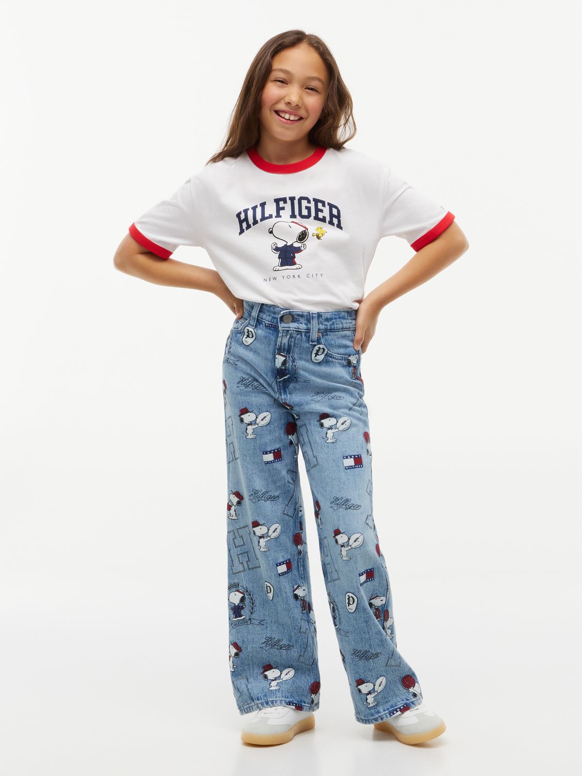 Mabel High Rise Wide Leg Peanuts® Jeans — Denim