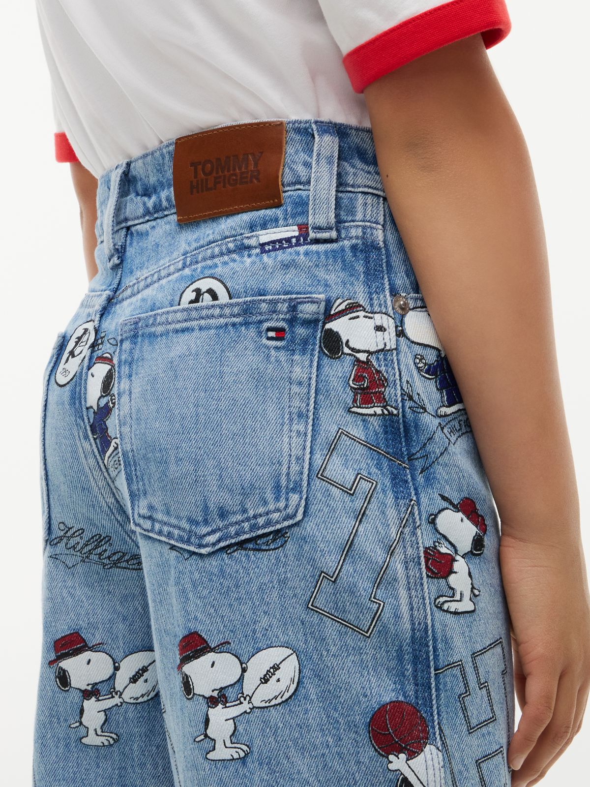 Mabel High Rise Wide Leg Peanuts® Jeans — Denim