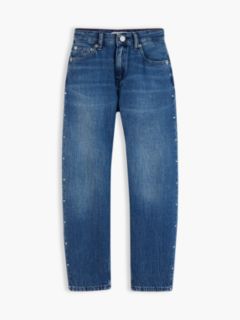 Stud Barrel Leg Jeans — Denim 5