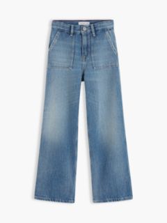Mabel High Rise Wide Leg Jeans — Denim 5