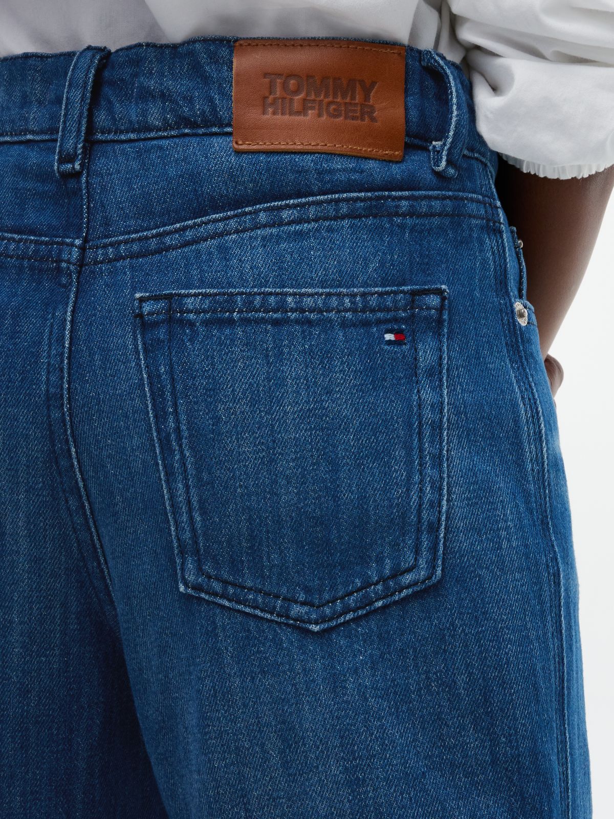 Mabel High Rise Wide Leg Faded Jeans — Denim
