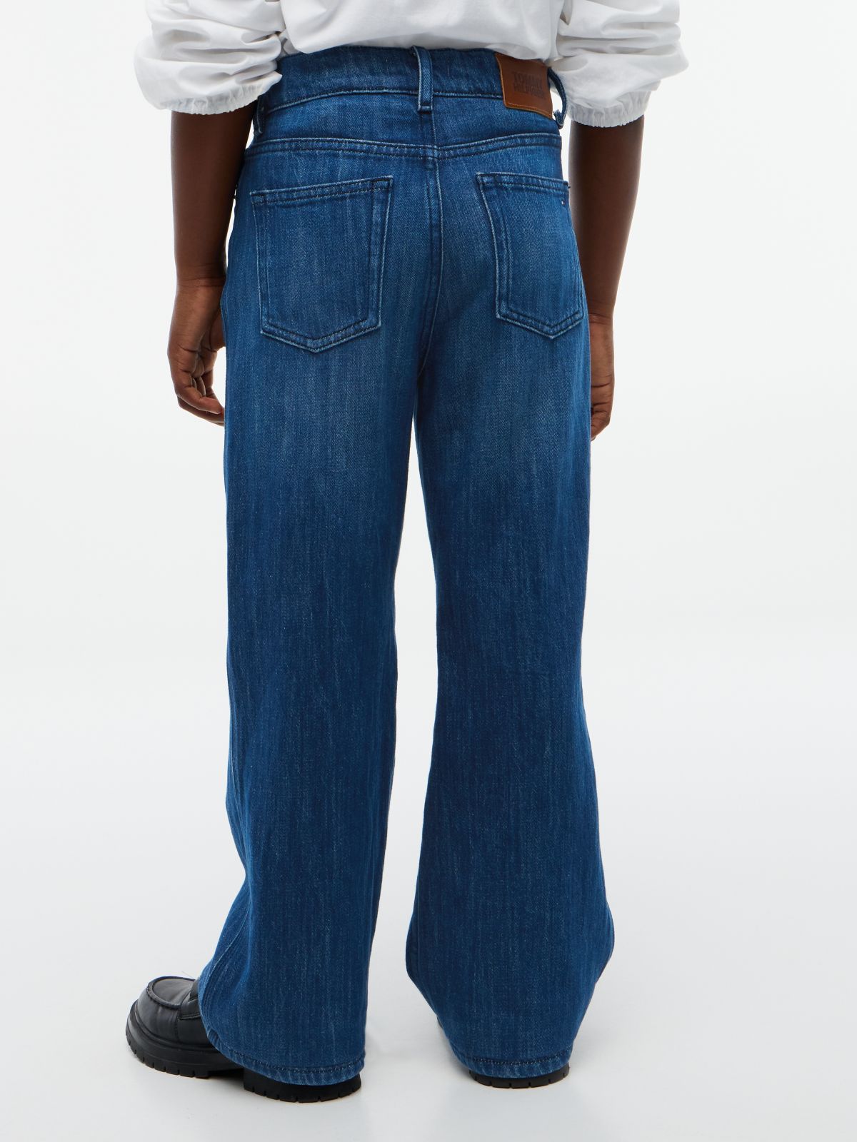 Mabel High Rise Wide Leg Faded Jeans — Denim