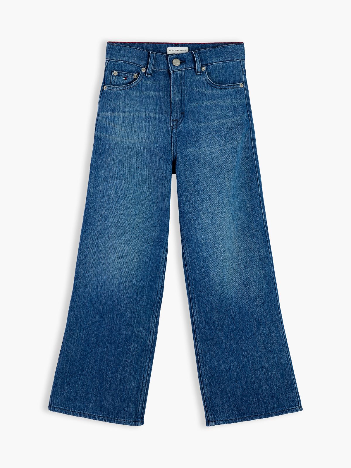 Mabel High Rise Wide Leg Faded Jeans — Denim