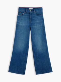 Mabel High Rise Wide Leg Faded Jeans — Denim 5