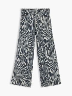 Mabel Zebra High Rise Wide Leg Jeans — Denim 6