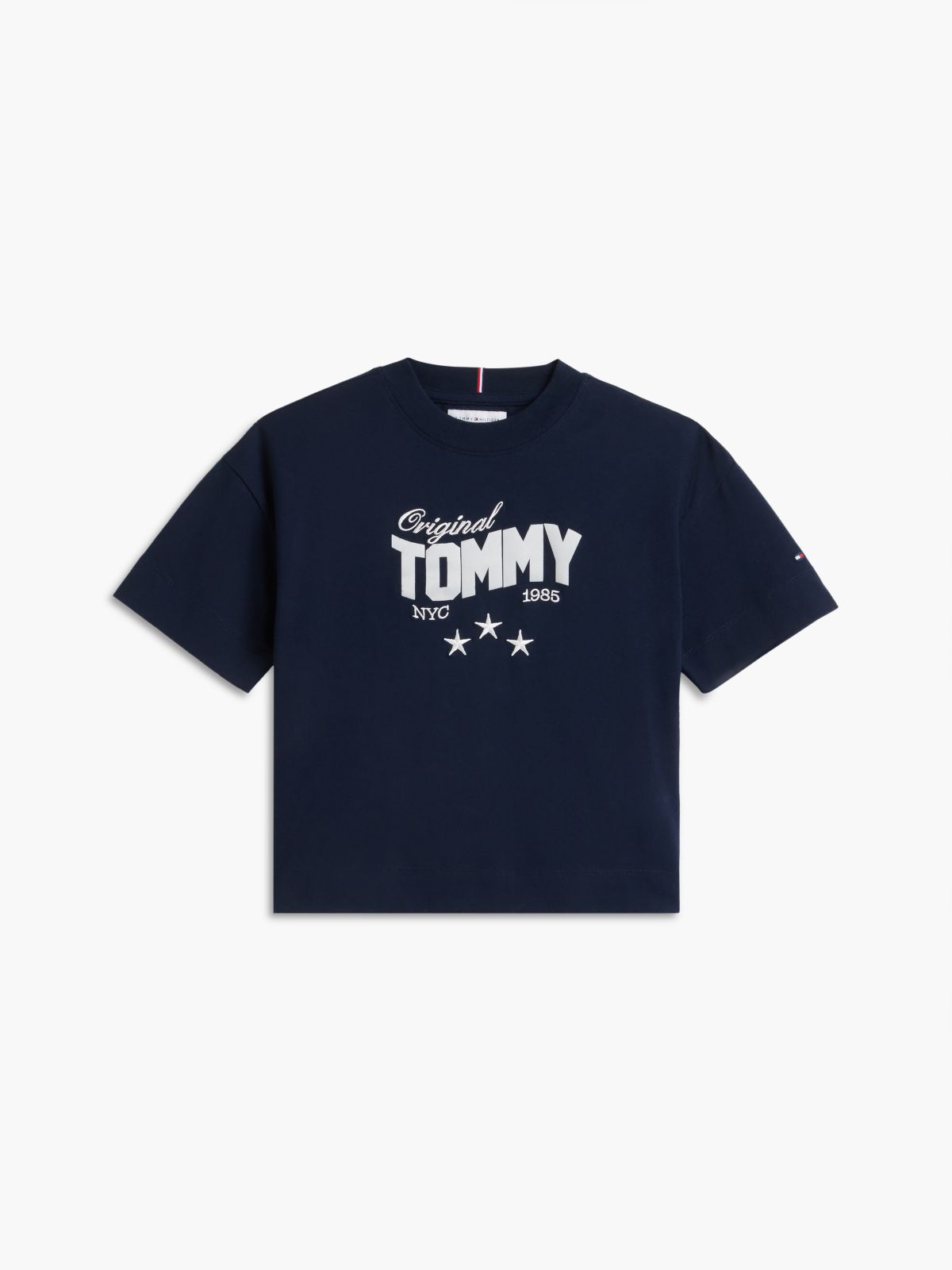 Star Logo Relaxed Peached T-Shirt — Blue