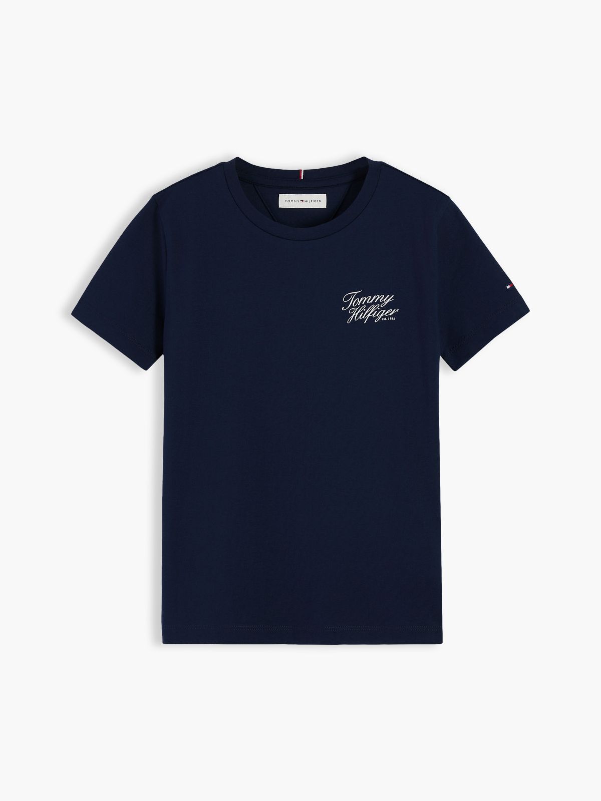 Logo Crew Neck T-Shirt — Blue