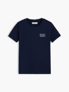 Logo Crew Neck T-Shirt — Blue 5