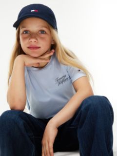 Logo Crew Neck T-Shirt — Blue 3