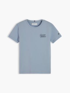 Logo Crew Neck T-Shirt — Blue 5