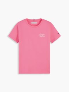 Logo Crew Neck T-Shirt — Pink 5