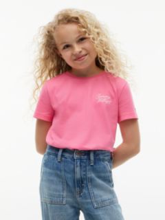 Logo Crew Neck T-Shirt — Pink 1
