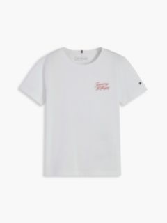 Logo Crew Neck T-Shirt — White 5