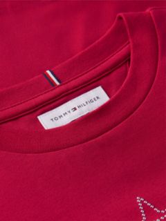 Diamanté Star Flag Extra Slim Long Sleeve T-Shirt — Red 6