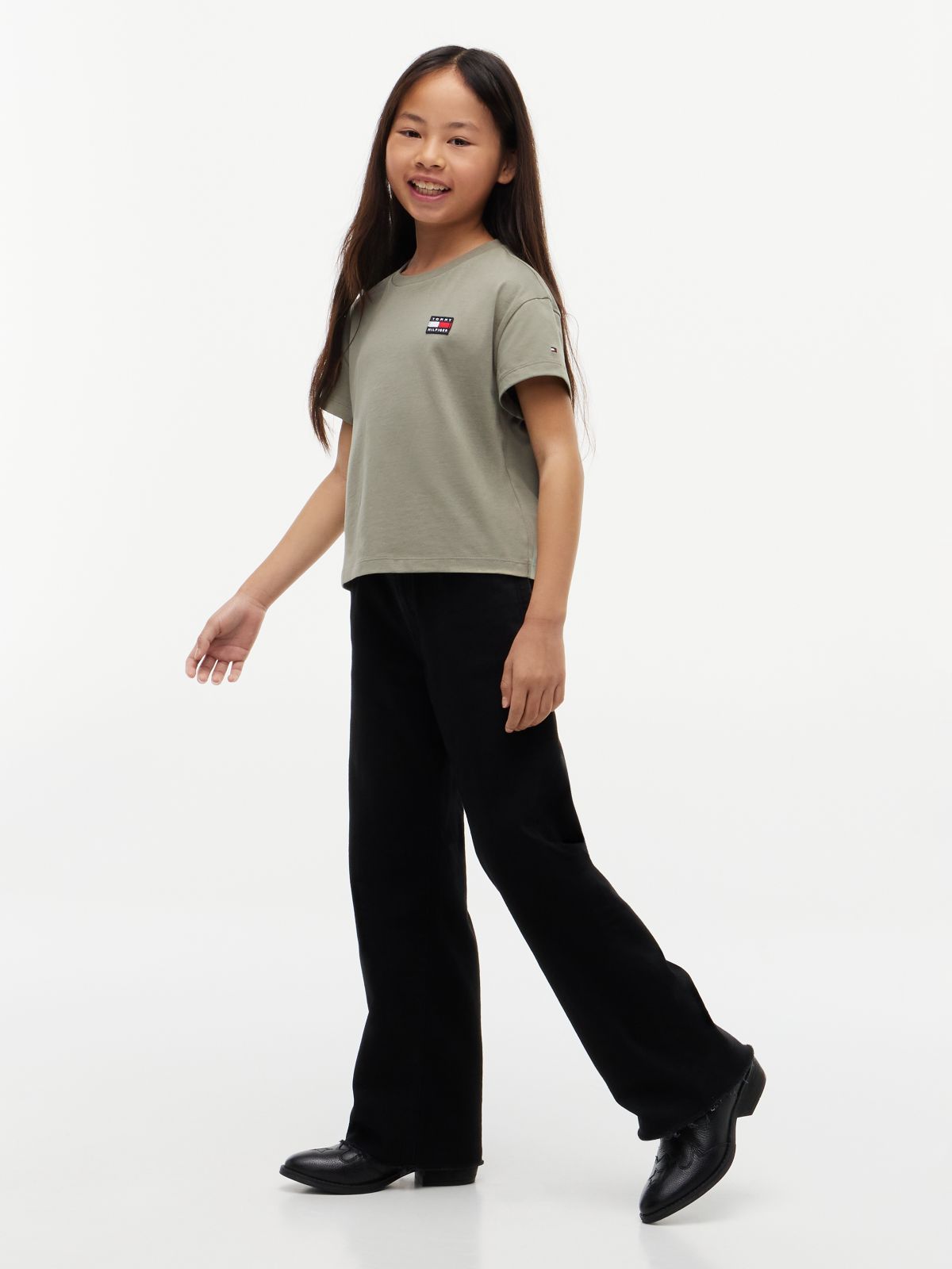 Heritage Logo Relaxed Jersey T-Shirt — Green