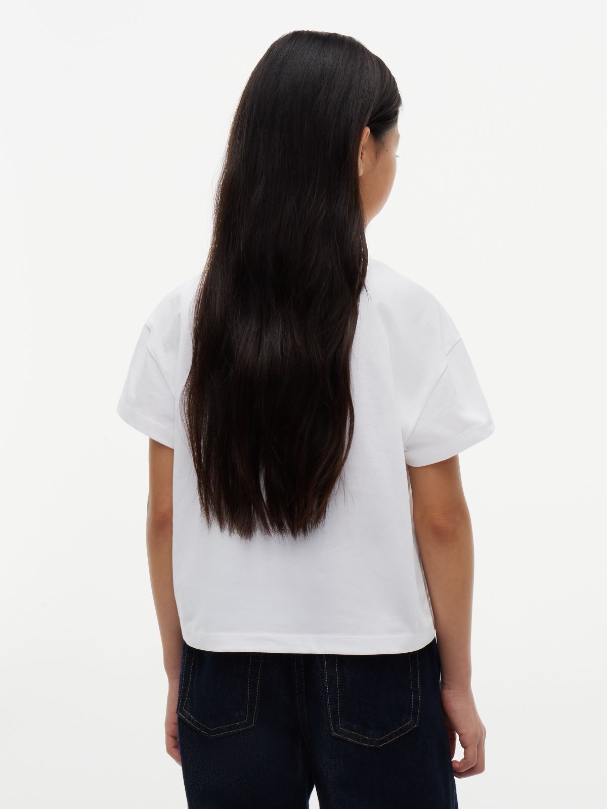 Heritage Logo Relaxed Jersey T-Shirt — White