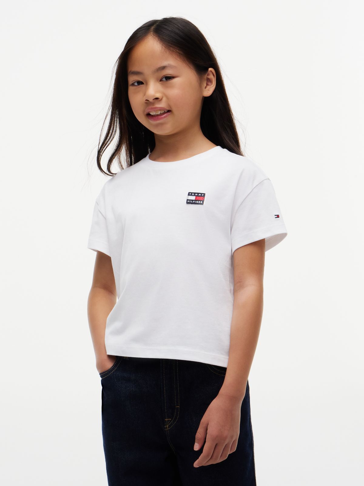 Heritage Logo Relaxed Jersey T-Shirt — White