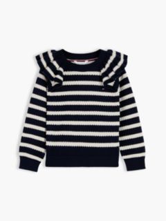 Ruffle Relaxed Jumper — Blue 5