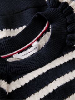 Ruffle Relaxed Jumper — Blue 6