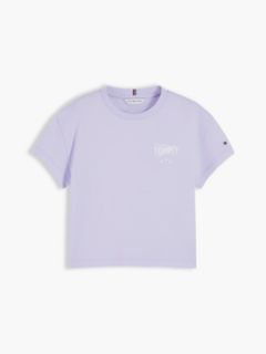 Back Skyline Photo Print Relaxed T-Shirt — Purple 5
