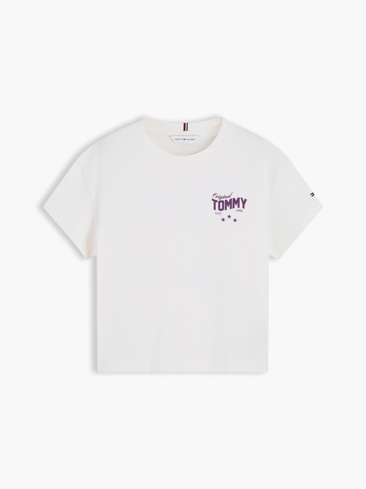 Back Skyline Photo Print Relaxed T-Shirt — White