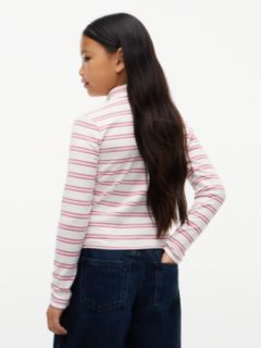 Glitter Extra Slim Long Sleeve Top — White 4