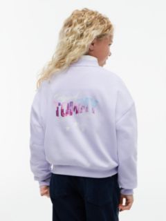 Star Back Graphic Relaxed Sweatshirt — Purple 3