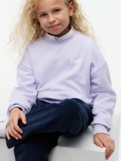 Star Back Graphic Relaxed Sweatshirt — Purple 4