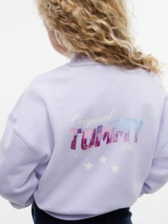 Star Back Graphic Relaxed Sweatshirt — Purple 5