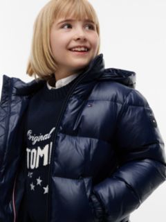 Essential Faux Fur Trim Down Jacket — Blue 3