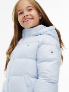 Essential Faux Fur Trim Down Jacket — Blue 3