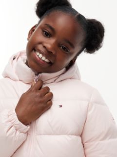 Essential Faux Fur Trim Down Jacket — Pink 3