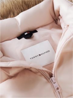 Essential Faux Fur Trim Down Jacket — Pink 7