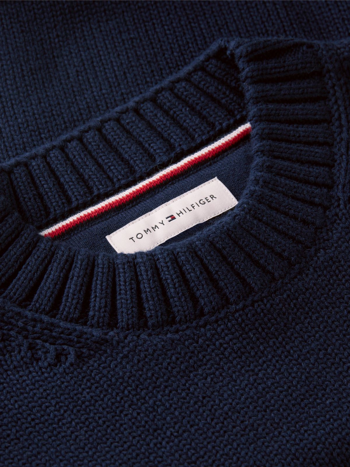 Star Embroidery Relaxed Balloon Sleeve Jumper — Blue