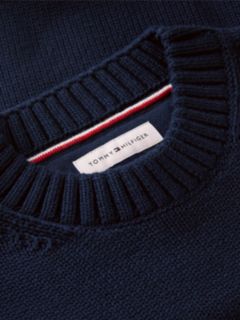 Star Embroidery Relaxed Balloon Sleeve Jumper — Blue 6