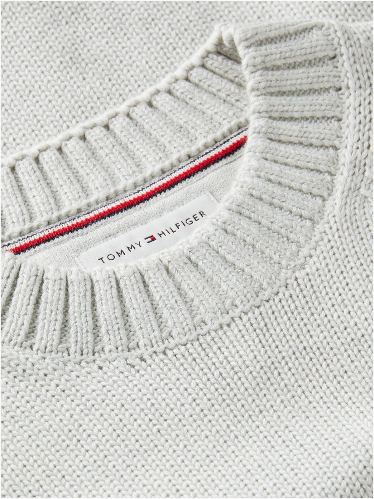 Star Embroidery Relaxed Balloon Sleeve Jumper — Grey