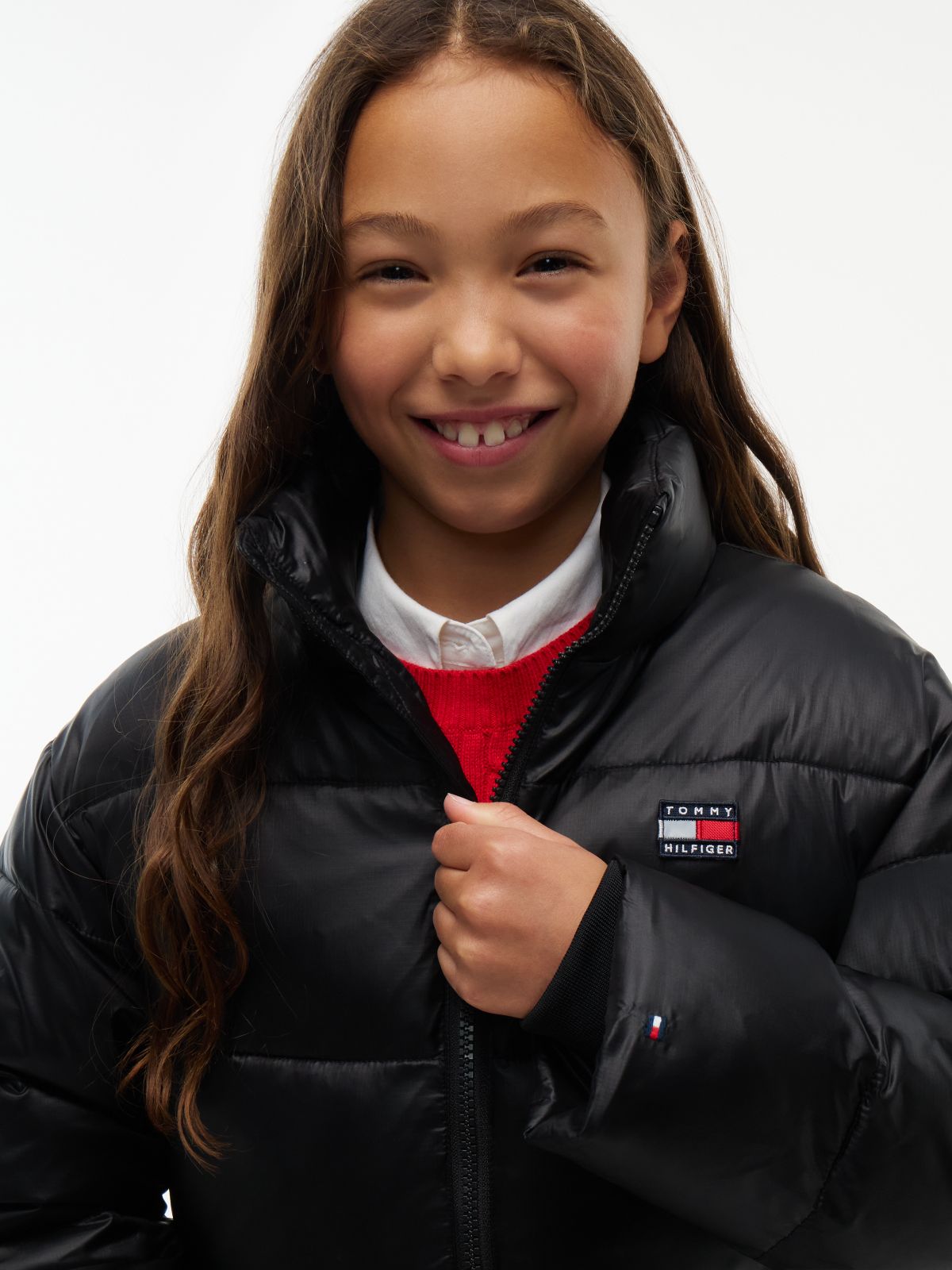 Heritage Logo Ripstop Puffer Jacket — Black