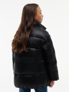 Heritage Logo Ripstop Puffer Jacket — Black 4