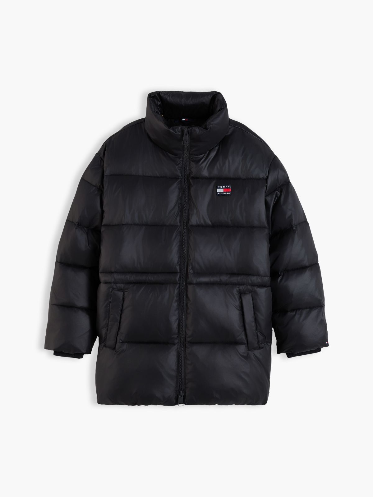 Heritage Logo Ripstop Puffer Jacket — Black