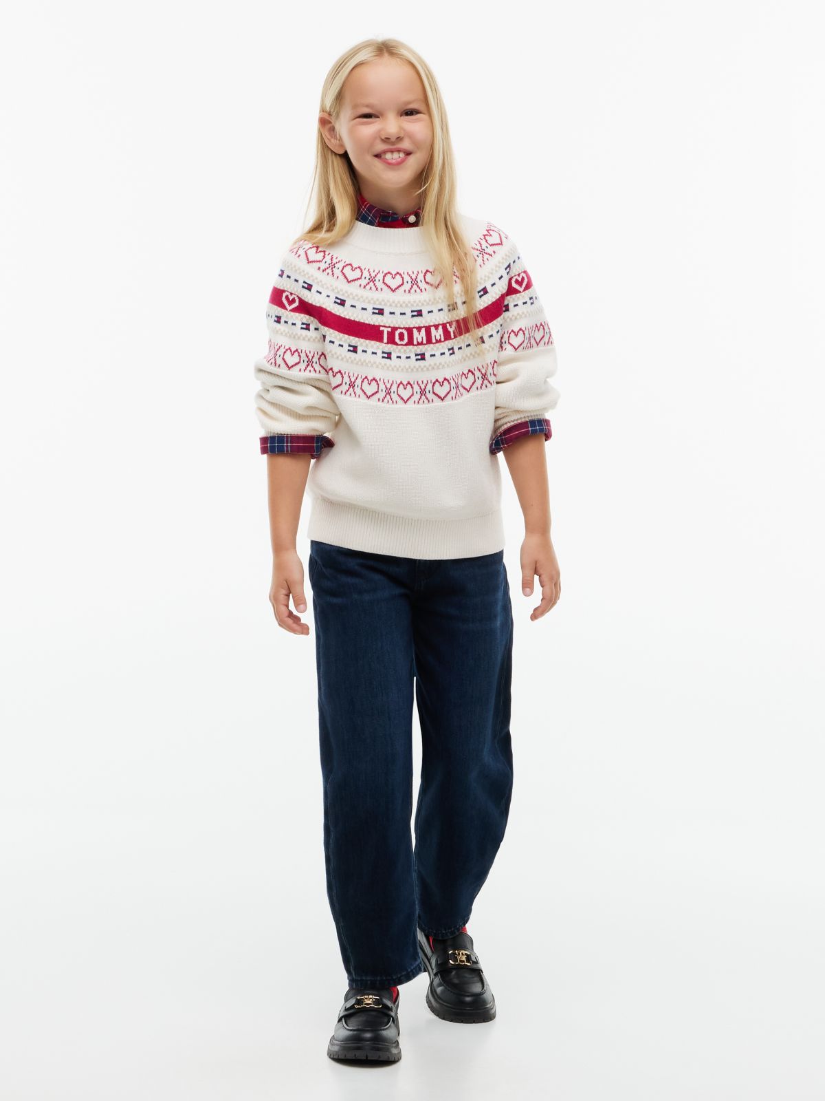 Intarsia Fair Isle Relaxed Jumper — Yellow